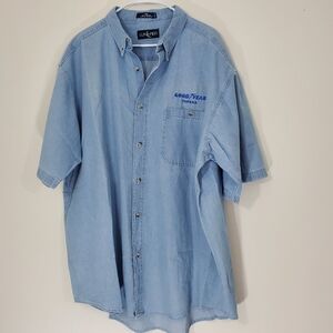 Good Year Vintage Demin Short Sleeve Shirt, Size 2XL